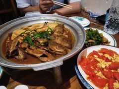-东来菜馆•手抓海鲜家常菜•海鲜锅贴(鸽子窝店)