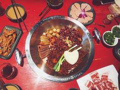 谭血鸭红锅底-谭鸭血老火锅(漳州路店)