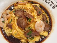 虾仁叉烧双拼滑蛋饭-旺记冰室(九龙中心大厦店)