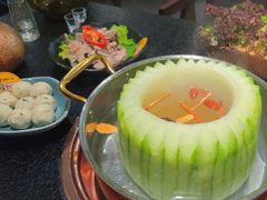 -得意咚瓜·顺德鱼生·冬瓜盅火锅