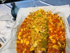 蒜香纸包江团烤鱼-红辣椒·川菜·火锅(张杨路店)