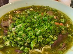 青椒毛血旺-新繁老號豌豆汤饭店·江湖菜(宝光寺店)