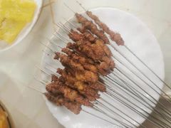 -陕北农家小吃风干羊肉剁荞面