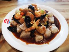 三鲜焖子-小船渔村•大连菜•大连焖鱼(明泽街店)