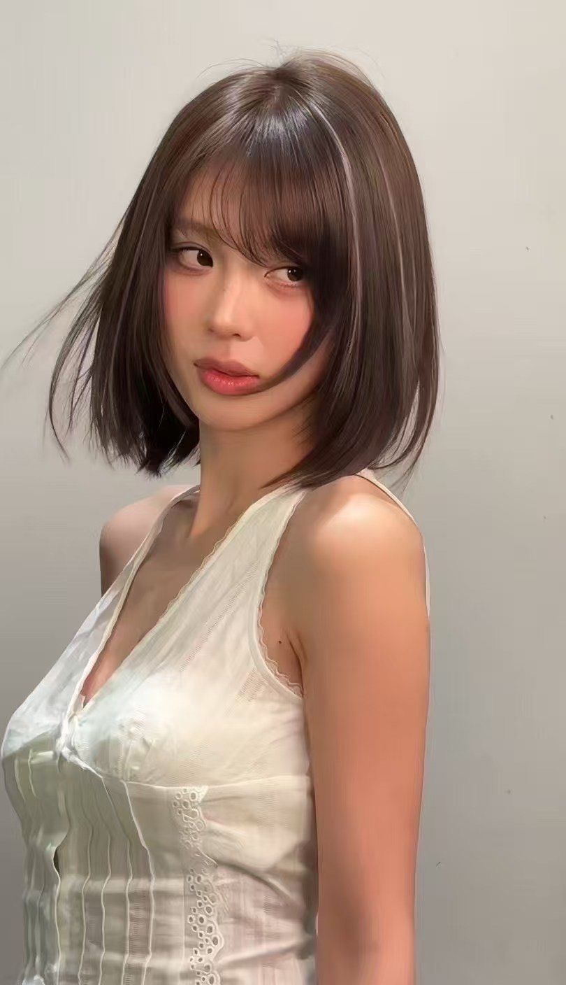 轻欧美短发挑染