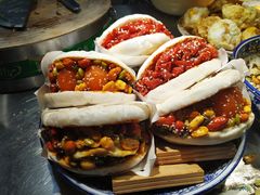 -清真马乐贝腊牛肉蛋黄菜夹馍(马蓉洒金桥店)