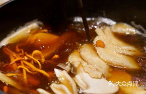 Wild Mushroom Chicken and Beef Hot Pot