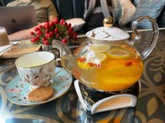 香橙枣茶-深圳威尼斯英迪格酒店-邻芙花廊下午茶·NINFA GALLERY·蛋糕·咖啡