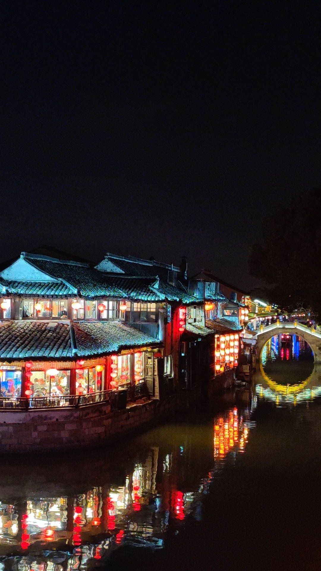 水乡夜景别有一番风味