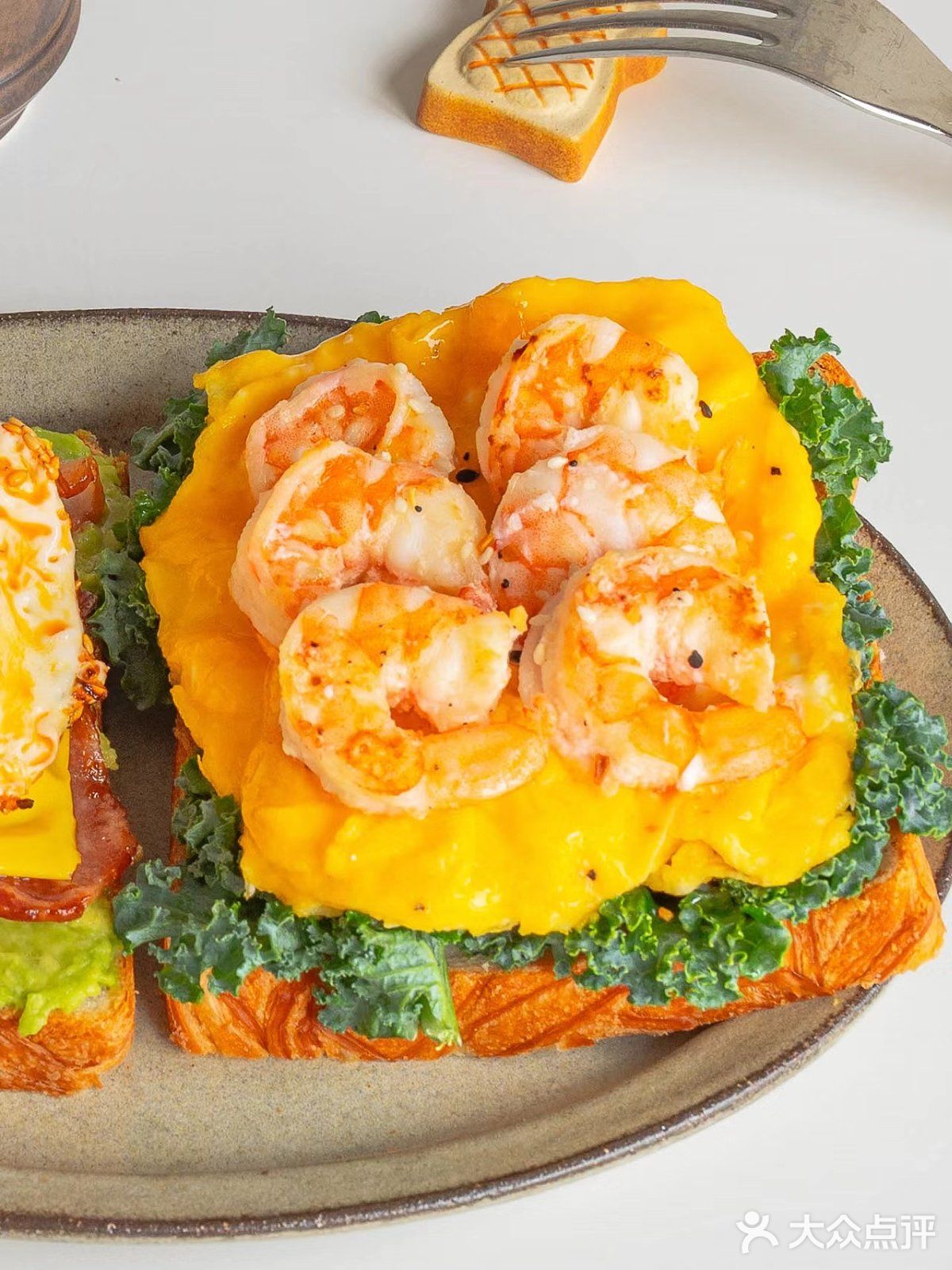 brunch🍴双拼开放式三明治&热拿铁