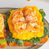 brunch🍴双拼开放式三明治&热拿铁