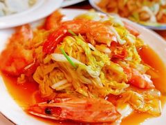 大虾烧白菜-锦绣海景主题餐厅(石老人店)