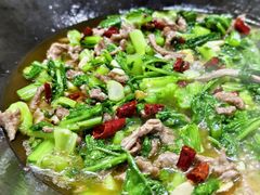 青菜牛肉-国庆鸡杂老店