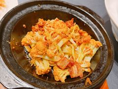 堂烹鱼籽酱花菜-狮王府淮扬菜(老门东店)