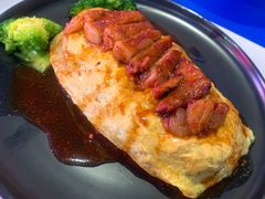 金牌叉烧蛋包饭-港式茶餐厅·乒乓室记·谢赛克乒乓球俱乐部