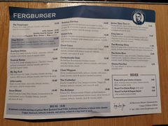菜单-Fergburger(皇后镇店)