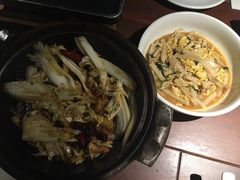 岭南豆豉娃娃菜&nbsp;绿茶招牌烩年糕-绿茶餐厅(华联万柳店)