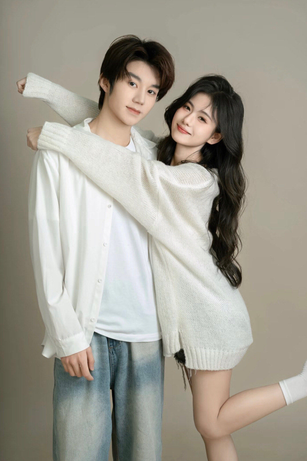 甜蜜浪漫情侣合照