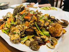 -东来菜馆•手抓海鲜家常菜•海鲜锅贴(鸽子窝店)