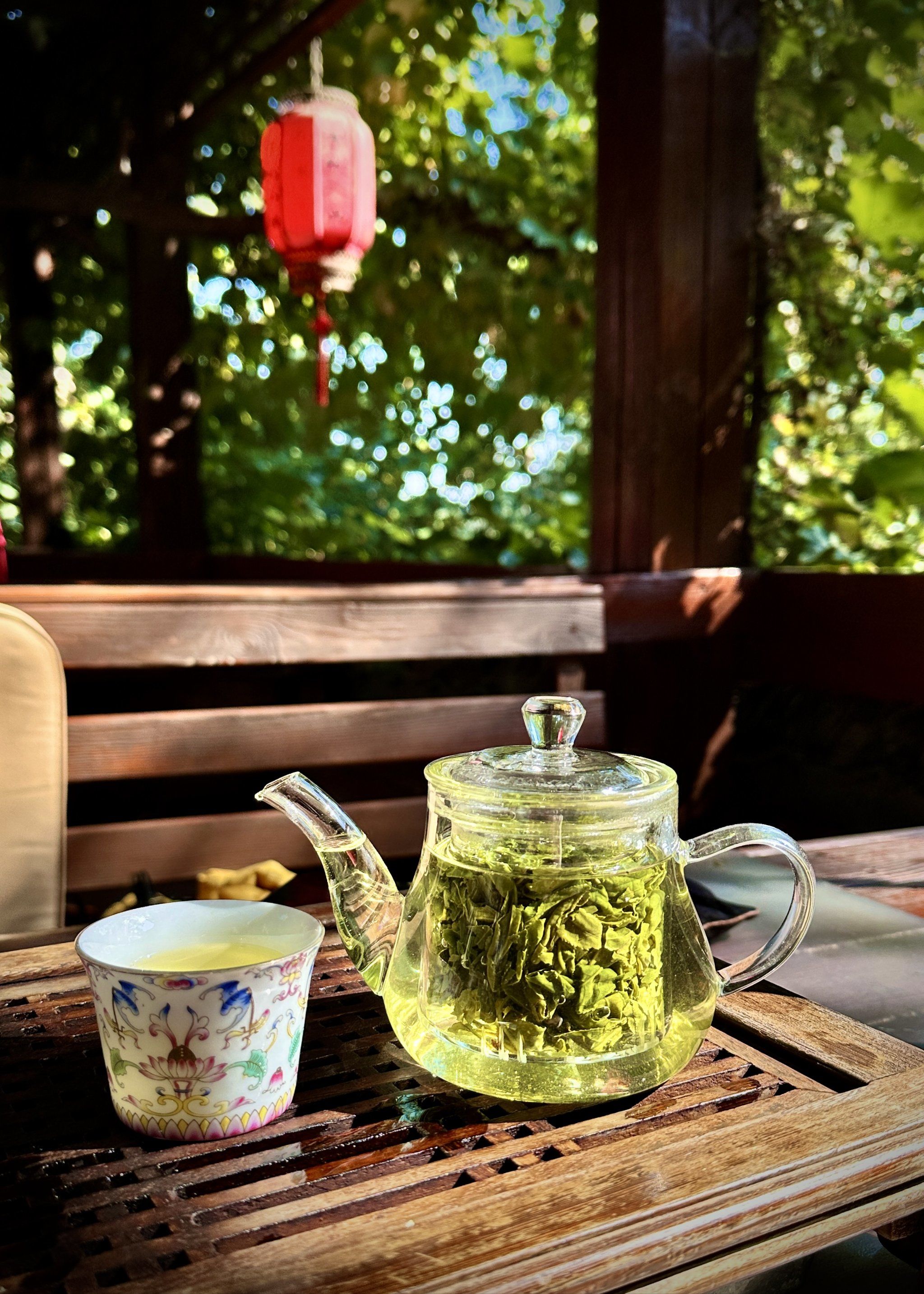 一杯茶的闲适午后