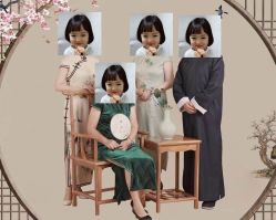 -时光纪亲子全家福照相馆(静安店母女写真父母纪念照)