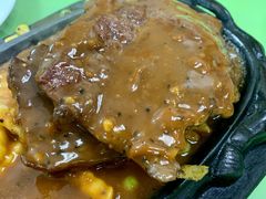 铁板西冷牛扒-胜利茶餐室