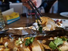锡纸黄鱼-潮庭·大连海鲜·炭火烧烤·扇贝王(大连店)