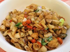 白辣椒炒肉-湘遇老伙计浏阳菜馆(南门口店)