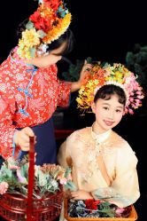 -后宫·古装汉服京剧儿童亲子全家福摄影