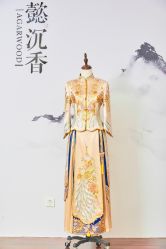 -懿沉香中式嫁衣礼服秀禾服龙凤褂马来褂旗袍总店