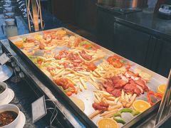 自助取餐区-汇泉王朝大饭店-旋转餐厅(南海路店)