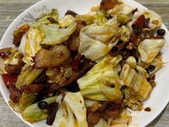 莲白盐煎肉盖饭-万州面馆(黄泥磅店)