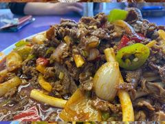 炒羊肉片-靖远牛记羊羔肉餐厅(丰源小区店)