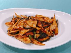虾子春笋烧香菇-万荣烤鸭店·北京菜(天坛店)