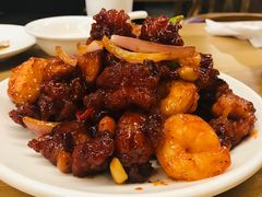 椒香虾仁爆鸡球-陈傻子餐厅(世纪都会店)