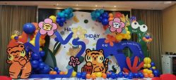 -宝宝百日宴周岁生日派对气球布置策划