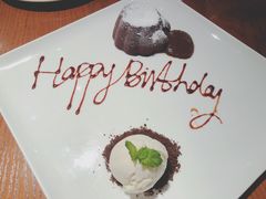 巧克力熔岩蛋糕-弗兰克牛排西餐厅Ribone steak house(柠檬花园店)