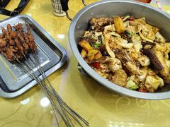 -炕锅羊肉土火锅面片大王