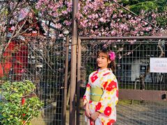 -东京都浅草樱花和服租赁店