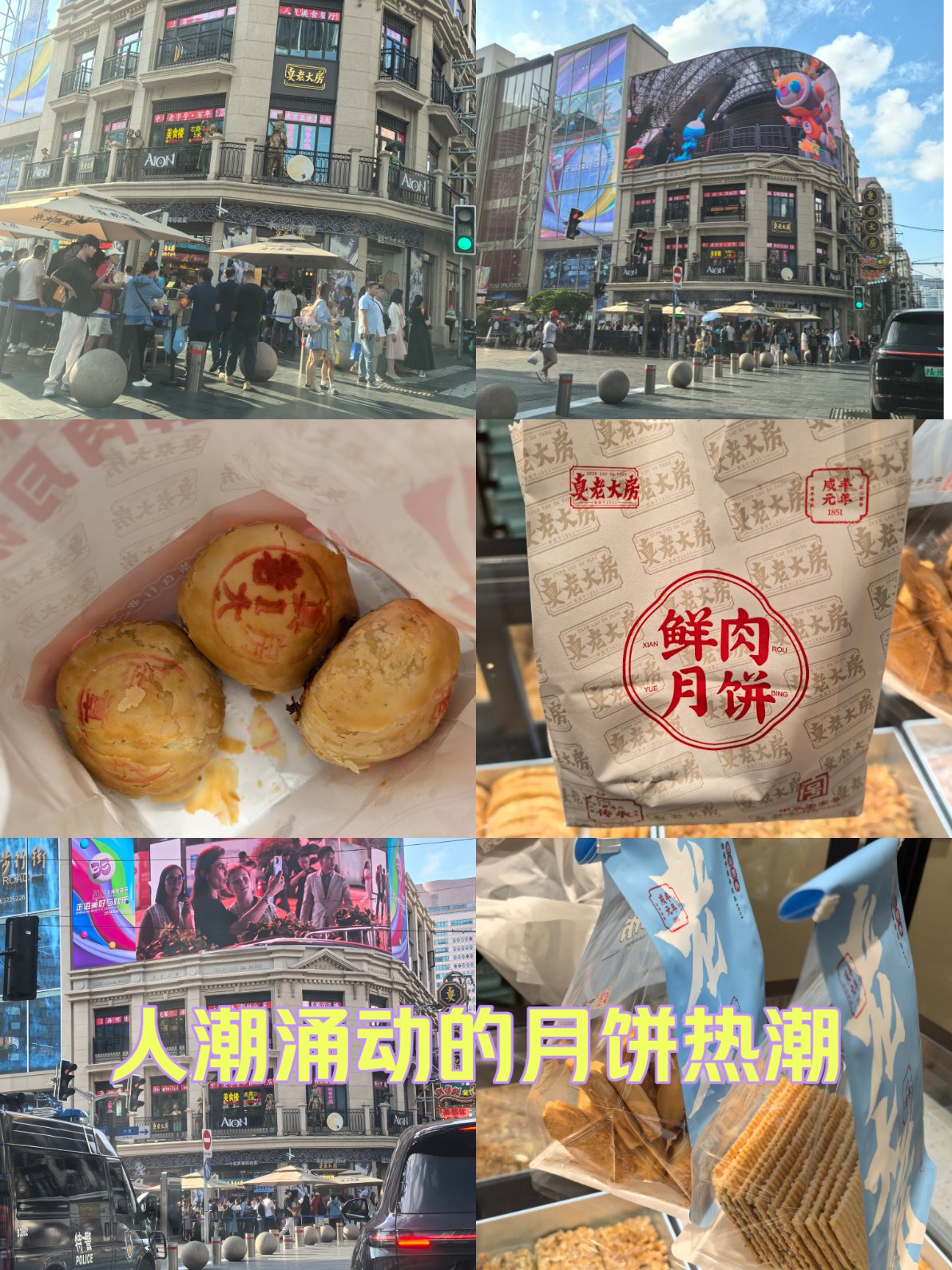 南京路鲜肉月饼排队图片