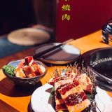 满树烂漫樱花下，炭火烤肉茨木烧