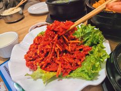 生拌牛肉-海兰江石锅饭(水上店)