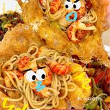 厉害了炸蛋小龙虾拌面真是绝绝子