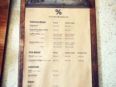 菜单-% Arabica(京都东山店)