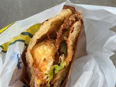 -小红车炸蛋葱油饼
