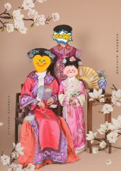 -后宫·古装汉服京剧儿童亲子全家福摄影