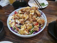 炸鸡沙拉-山有花啡餐厅(常营总店)