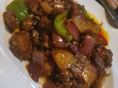 孜然羊肉-夏都地标马一刀烤肉美食城