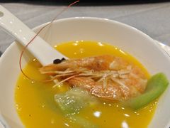 毛豆丝瓜鲜虾汤-真味海鲜坊