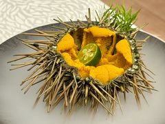 生吃活海胆-品海楼·大连海胆锅贴馆(东港店)